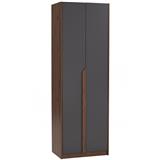 NUHOOM WARDROBE MANDO 2 DOOR WALNUT/BLACK 170/172
