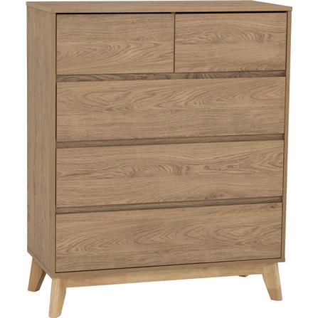 CHEST 5 DRAWER HIRADO 102/173 NATURAL