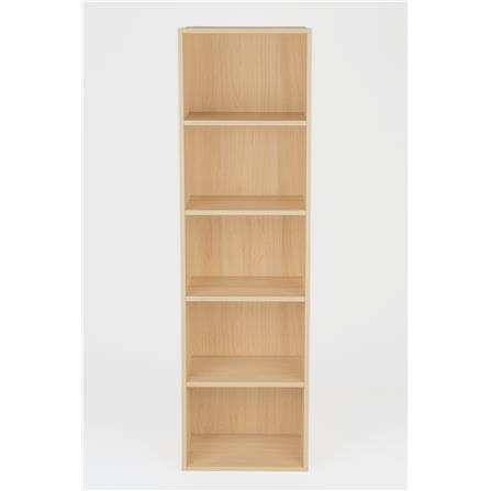 OPEN SHELF 5 TIER OAK
