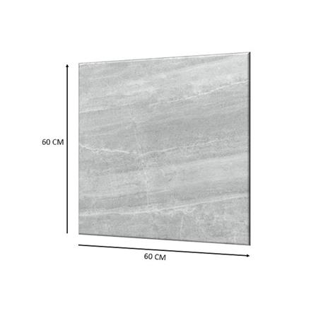 WHITE HORSE FLOORTILE PORCELAIN 60X60CM FULMINI GREY 1.44M2