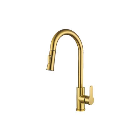 SORENTO PULL OUT SINK FAUCET MIXER SRTKT71-SS GOLD