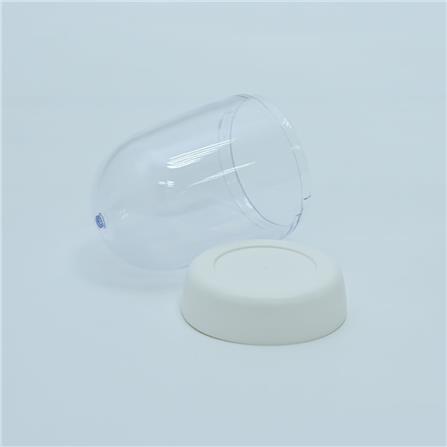 TOOTHPICK BOX PULL LID ROUND KECH WHITE