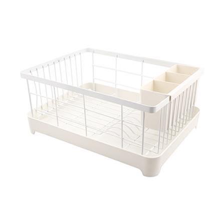 DISH RACK DRIP TRAY 47X33X22.5CM CHIC S0372 WHITE