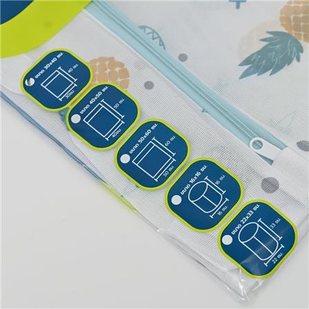 LAUNDRY WASH BAG PLIM PINEAPPLE SQUARE 30X40CM WHITE