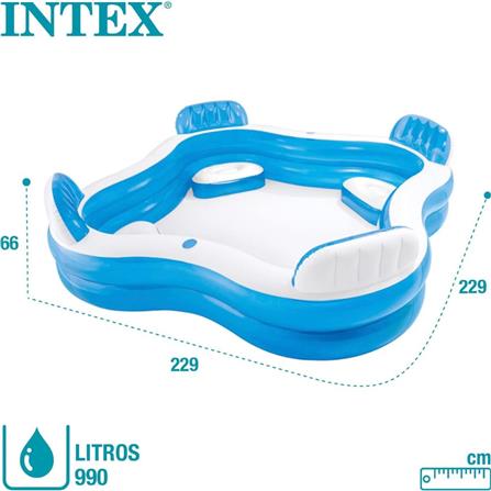 INTEX SWIM CENTER FAMILY LOUNGE POOL, AGE 3+ (990 LITRE)