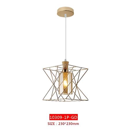 BRIGHT OBJECTIVES CHANDELIER 10309-1P 230MM GOLD