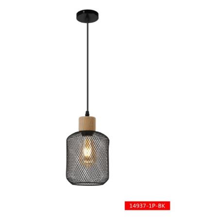 BRIGHT OBJECTIVES CHANDELIER 14937-1P 150MM BLACK
