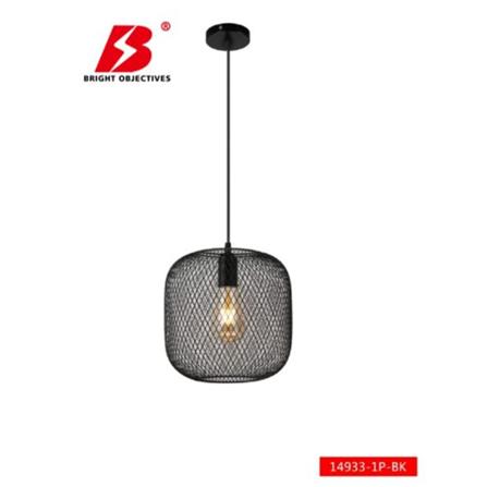 BRIGHT OBJECTIVES CHANDELIER 14933-1P 250MM BLACK