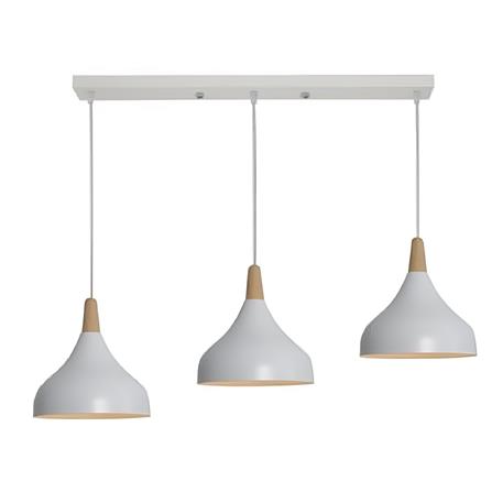 BRIGHT OBJECTIVES CHANDELIER 14971-3P WH 200MM WHITE