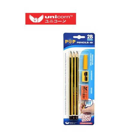 UNICORN PENCIL SET 9'S BC-181 (9 PIECES)