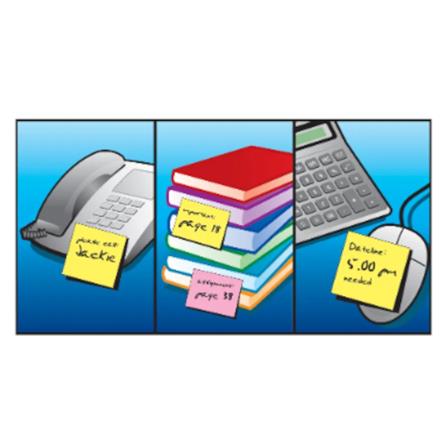 UNICORN STICK NOTE 50X76MM 100 PIECS YELLOW USN -121Y