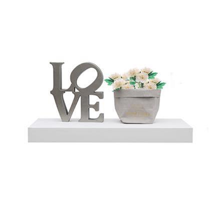 FLOATING WOOD SHELF STACKO 40X24X5CM WE210622-40WH WHITE