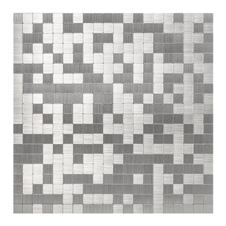 TARA PEEL & STICK ALUMINIUM WALL STICKER 30.5X30.5CM SMALL SQUARE 2IN1