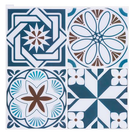 TARA PEEL & STICK VINYL WALL STICKER 30.5X30.5CM MOROCCAN BLUE 2IN1