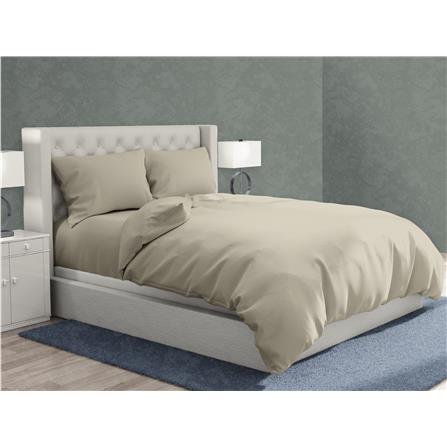 NORDIC HOME FITTED SHEET SET COOL TOUCH QUEEN JUNO SAND