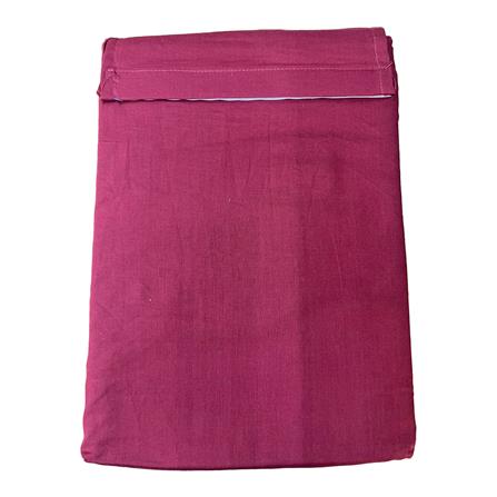 NORDIC HOME FITTED SHEET SET COOL TOUCH SUPER SINGLE JUNO RED