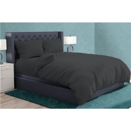 NORDIC HOME FITTED SHT SET CRISP & FRESH SUPER SINGLE DARK SHADOW