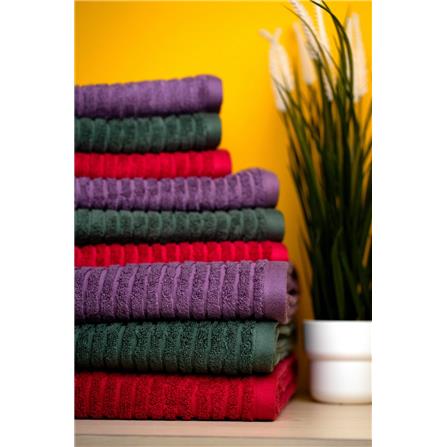 NORDIC HOME BATH SHEET SUPER PLUSH BAMBOO 100X150CM PURPLE