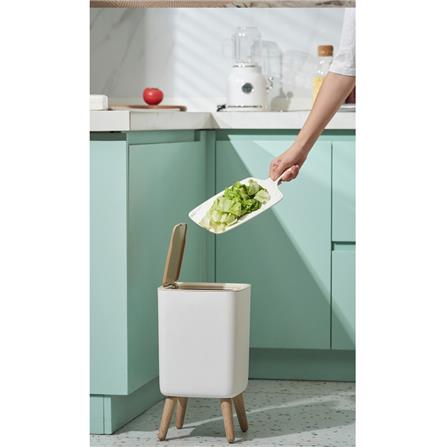 COSSY PLUS DUSTBIN CP-SXM-059 10L WHITE