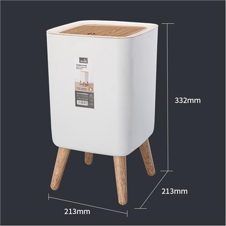 COSSY PLUS DUSTBIN CP-SXM-059 10L WHITE