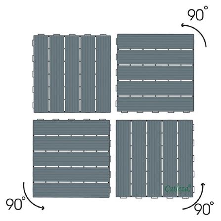 SPRING PP DECK TILE PEBBLE DV9000 30CM