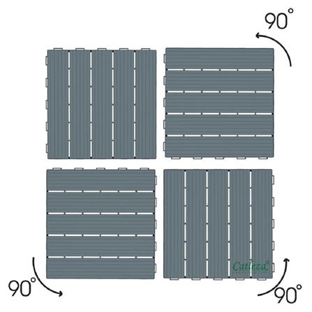 SPRING PP DECK TILE PEBBLE DV9000 30CM