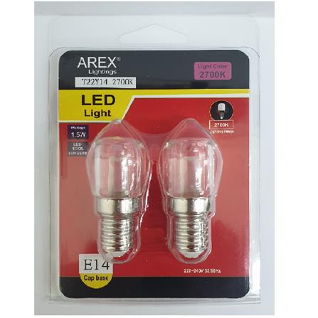 LED T22 1.5W E14 2700K LEDT22Y14 AREX