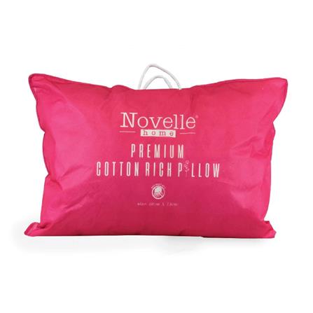 NOVELLE COTTON RICH PILLOW 48X73X14CM WHITE