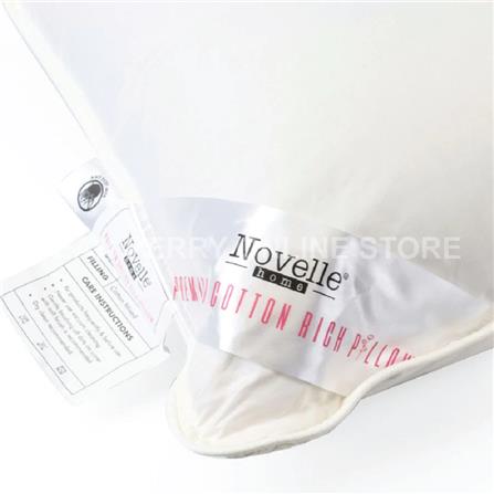 NOVELLE COTTON RICH PILLOW 48X73X14CM WHITE