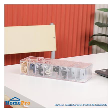 CHARGER STORAGE BOX 28X10.5X5.8CM RUM21110901 CLEAR