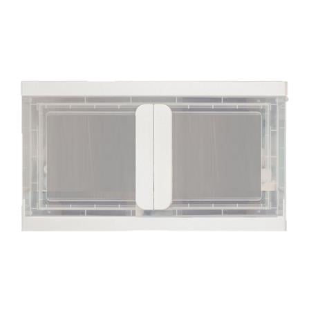 2 DOORS FRONT OPENING FOLDABLE BOX  36X51X30CM 10002 WHITE