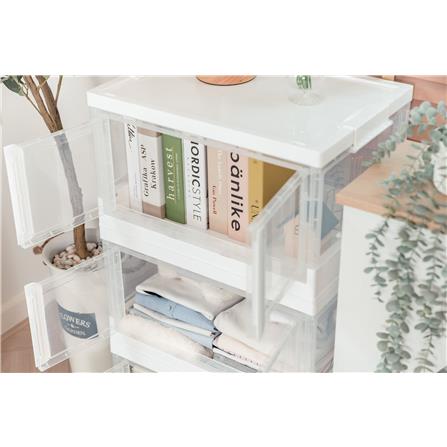 2 DOORS FRONT OPENING FOLDABLE BOX  36X51X30CM 10002 WHITE