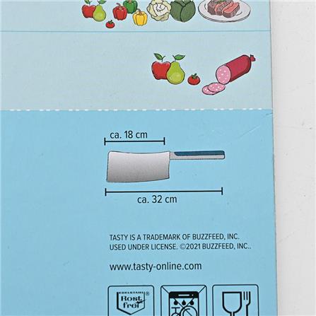 FACKELMANN TASTY CHINESE CLEAVER KNIFE 7IN WITH PP/TPR HANDLE  678248
