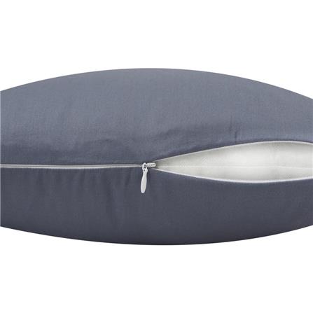 HLS COVER CUSHION CT SATEEN 16X16" GRAY
