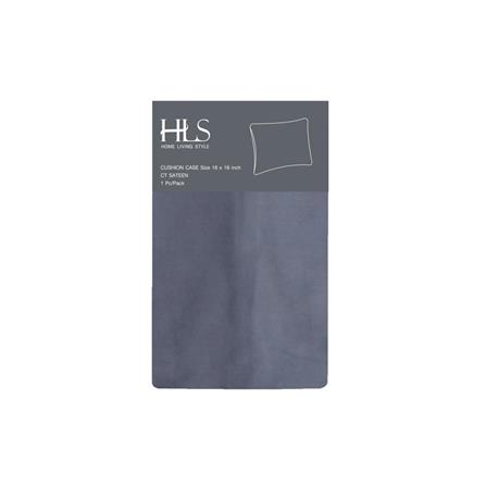 HLS COVER CUSHION CT SATEEN 16X16" GRAY