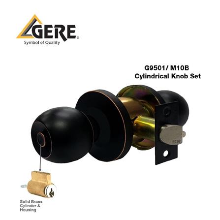 CYLINDRICAL KNOB GERE G9501-M10B BLACK