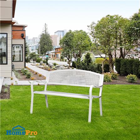 SPRING PATIO BENCH PEARLA WHITE MB1501
