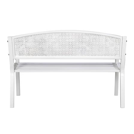 SPRING PATIO BENCH PEARLA WHITE MB1501