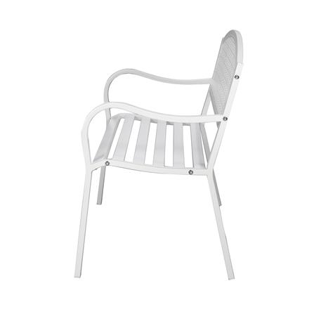 SPRING PATIO BENCH PEARLA WHITE MB1501