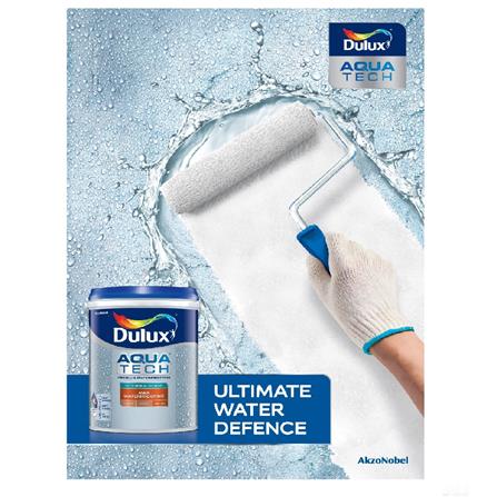 DULUX AQUATECH WATERPROOFING 5KG WHITE INTERIOR/EXTERIOR PAINT