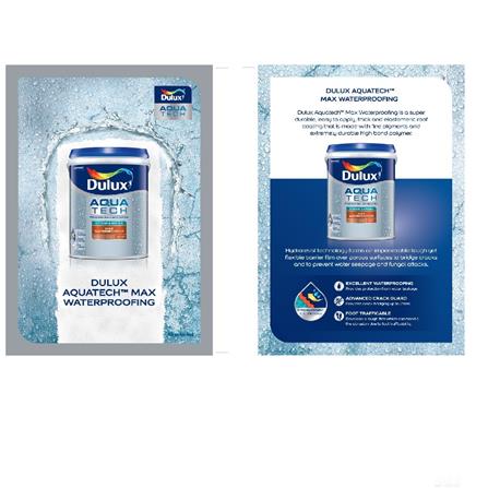 DULUX AQUATECH WATERPROOFING 5KG WHITE INTERIOR/EXTERIOR PAINT