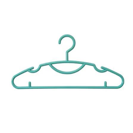 CLOTHES HANGER H-004 LT GREEN PLIM (1X6)