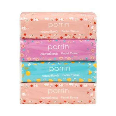 FACIAL TISSUE PORRIN SOFT PACK 4X150s