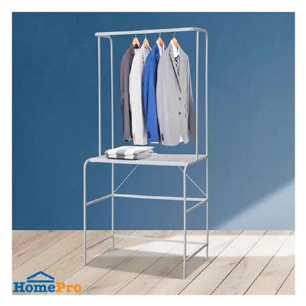 CLOTH RACK + SHELF 80cm WHITE  COCO PLIM