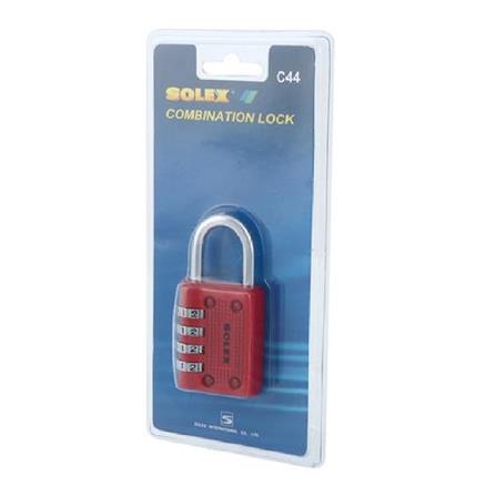 SOLEX 40MM SOLEX LOCK C44RD  PADLOCK SINGLE