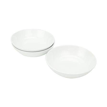LITTLE HOMES STONEWARE DEEP PLATE 8.5 INCH - WHITE