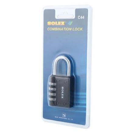 SOLEX 40MM SOLEX LOCK C44BK  PADLOCK SINGLE