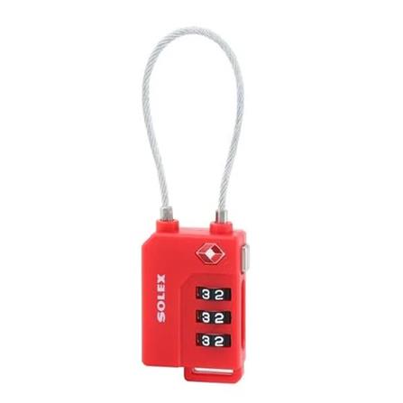 SOLEX  SOLEX LOCK TSA33W-RD  PADLOCK SINGLE