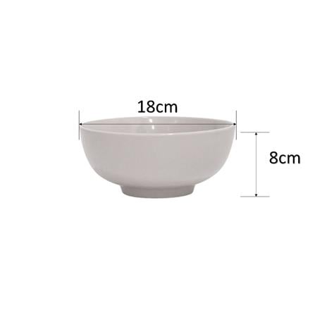 LITTLE HOMES STONEWARE BOWL 7 INCH - GREY