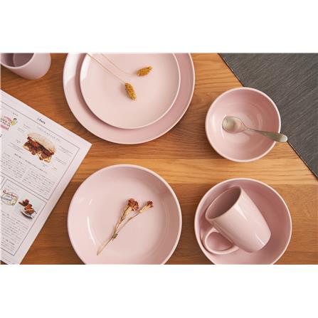 LITTLE HOMES STONEWARE DINNER PLATE 10.5 INCH - PINK